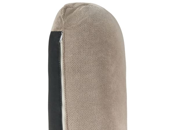 Høyre Hjørnesofa Taupe Polstring av Stoffet Treben Stilig Design Moderne Stil