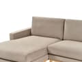 Miniatyrbilde 9 av 11: Høyre Hjørnesofa Taupe Polstring av Stoffet Treben Stilig Design Moderne Stil