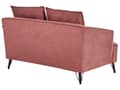 Miniatyrbillede 6 af 11: Sofa Bordeaux Polyester 2 Personers Tyk Polstret Dyb Blød Stofsofa til Stuen Moderne Inspiration Stue Møbel Klassisk