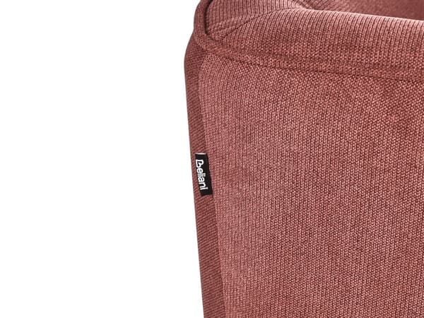 Sofa Bordeaux Polyester 2 Personers Tyk Polstret Dyb Blød Stofsofa til Stuen Moderne Inspiration Stue Møbel Klassisk