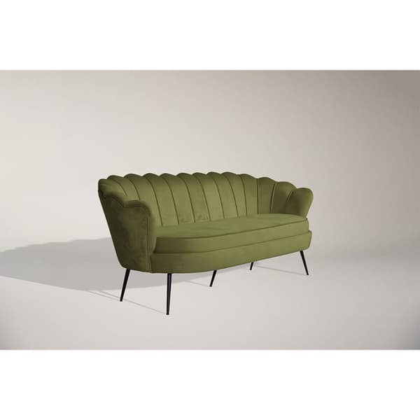 Nice sofa 3 seter velour grønn.