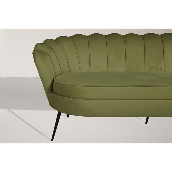Nice sofa 3 seter velour grønn.