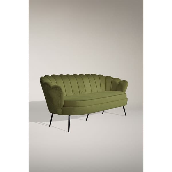 Nice sofa 3 seter velour grønn.