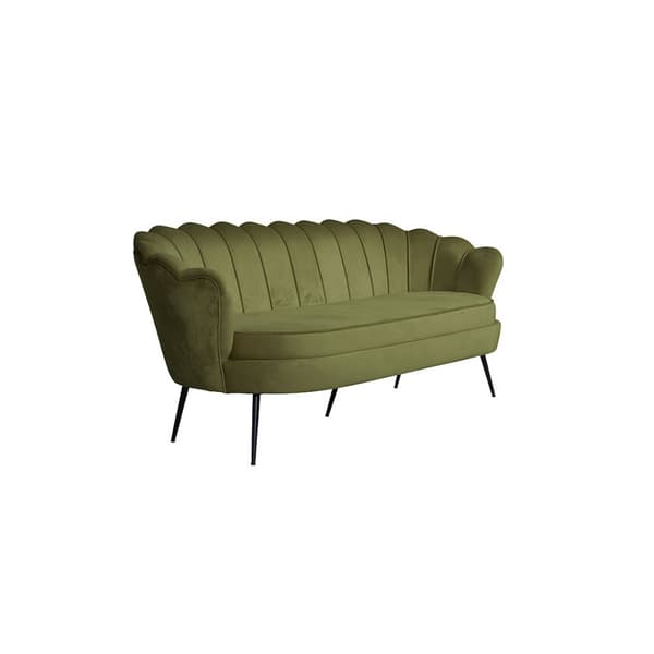 Nice sofa 3 seter velour grønn.