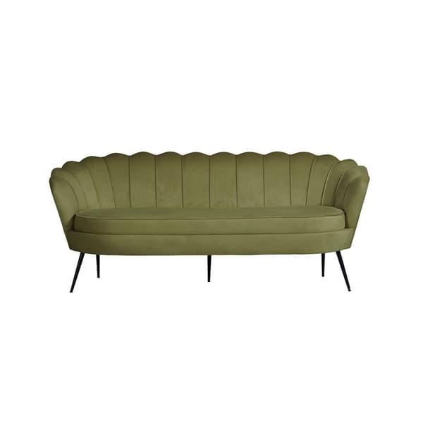 Nice sofa 3 seter velour grønn.