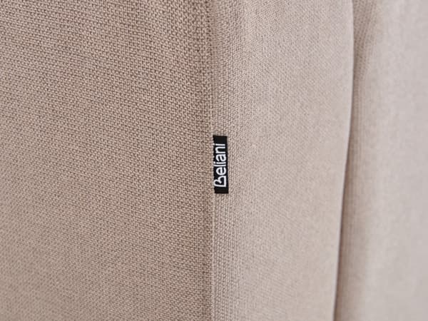 Hjørnesofa taupe stofbetrukket L-formet højre side til stue opholdsrum