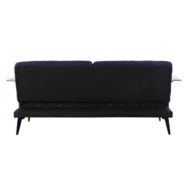 Sovesofa DKD Home Decor Blå Brun Sort Metal Moderne Urban 203 x 87 x 81 cm
