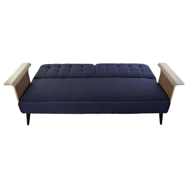 Sovesofa DKD Home Decor Blå Brun Sort Metal Moderne Urban 203 x 87 x 81 cm