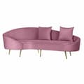Pikkukuva 1 / 4: Sohva DKD Home Decor Pinkki Kullattu Metalli Polyesteri (210 x 120 x 84 cm)
