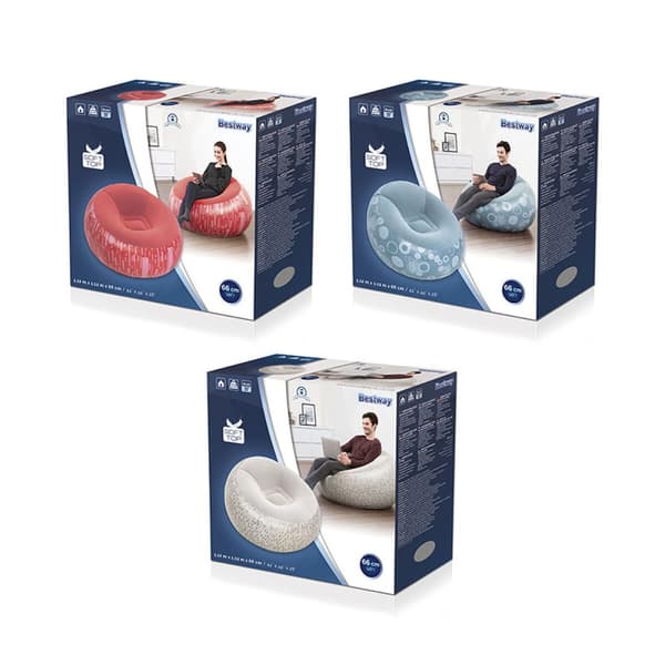 Oppustelige lænestol Bestway Fashion 112 x 112 x 66 cm 122 x 122 x 66 cm