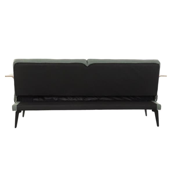 Vuodesohva DKD Home Decor 203 x 87 x 81 cm Musta Metalli Ruskea Vihreä