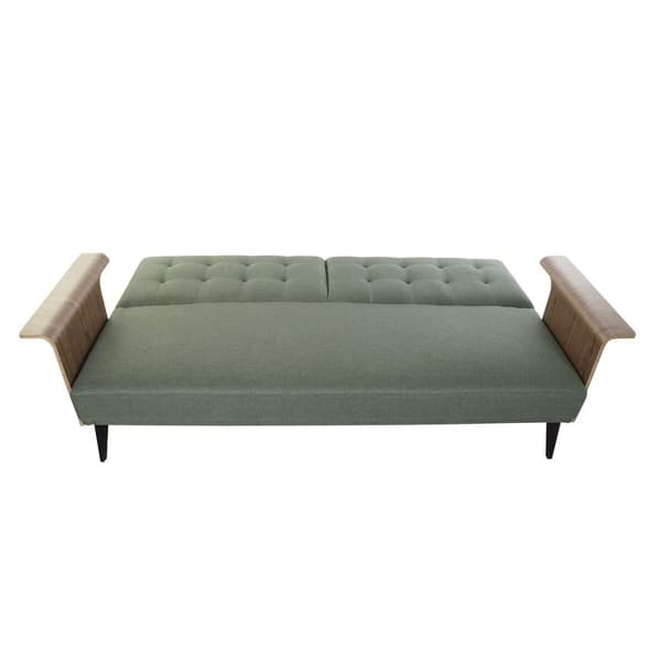 Vuodesohva DKD Home Decor 203 x 87 x 81 cm Musta Metalli Ruskea Vihreä