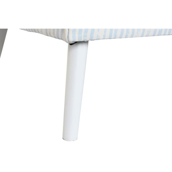 Sohva DKD Home Decor Sininen Valkoinen Taivaansininen Metalli Raidat Välimeren 130 x 68 x 78 cm