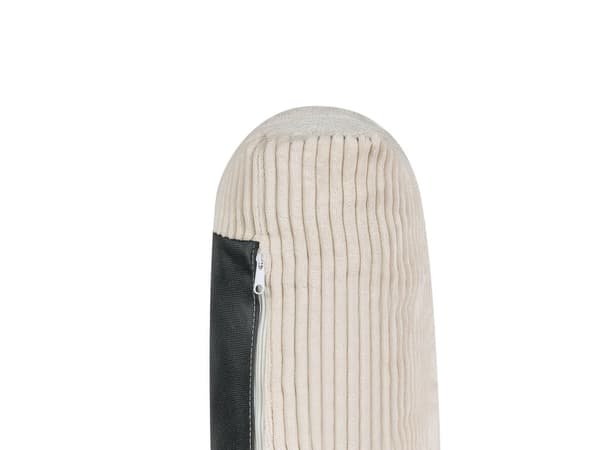 Hörnsoffa Höger Ljus Beige Manchesterklädsel Träben Stilren