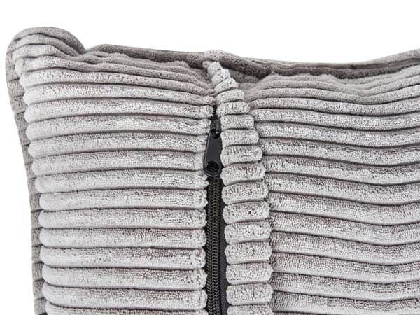 Hjørnesofa Taupe Fløjl og Skum 3 Personers Blød Rund Flyder Sofa med Bred Chaiselong Open End Pyntepuder Tilbehør Moderne Stue Indretning