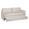 Pikkukuva 6 / 9: Sohva Beige Polyesteri Pellava 210 x 93 x 95 cm