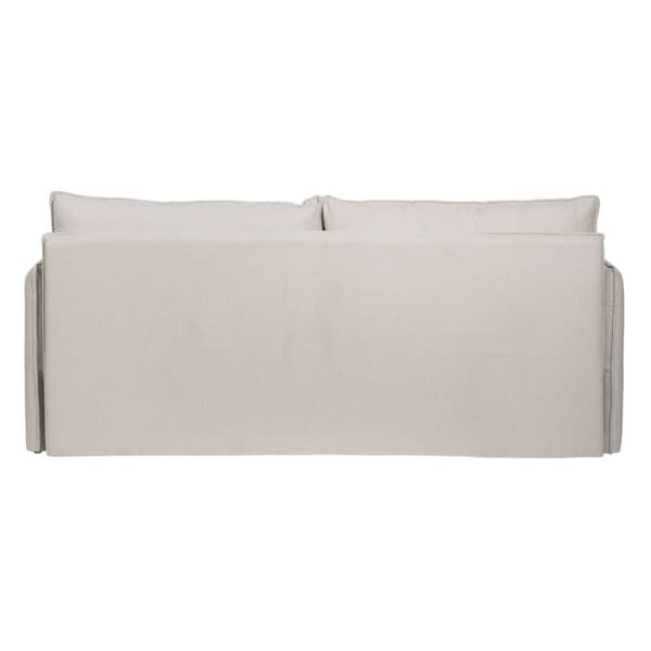 Sohva Beige Polyesteri Pellava 210 x 93 x 95 cm