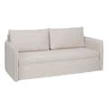 Pikkukuva 1 / 9: Sohva Beige Polyesteri Pellava 210 x 93 x 95 cm