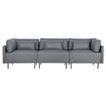 Pikkukuva 7 / 9: Divaanisohva DKD Home Decor Harmaa Metalli Moderni 276 x 152,5 x 84 cm