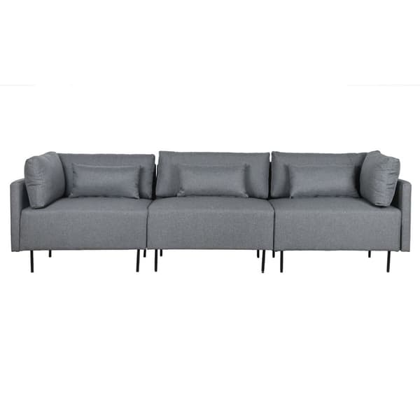 Divaanisohva DKD Home Decor Harmaa Metalli Moderni 276 x 152,5 x 84 cm