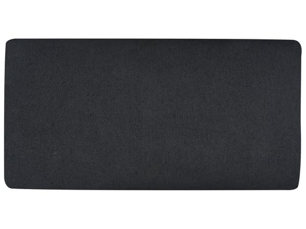 Hörnsoffa Vänster Polyester Svart 192 x 155 cm Soffa 2-sits Möblerad Metallben Vävt Tyg Kuddad Rygg Minimalistisk Modern
