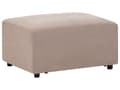 Miniatyrbilde 8 av 11: Hjørnesofa Taupe Stoff Polstret med Ottoman L-formet Venstrevendt Moderne