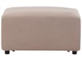 Miniatyrbilde 9 av 11: Hjørnesofa Taupe Stoff Polstret med Ottoman L-formet Venstrevendt Moderne