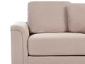 Miniatyrbilde 11 av 11: Hjørnesofa Taupe Stoff Polstret med Ottoman L-formet Venstrevendt Moderne