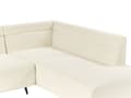 Miniatyrbillede 8 af 11: Hjørnesofa Lys Beige Fløjl 4 Personers Sofa med Chaiselong Moderne Stue Indretning L Formet Venstrevendt