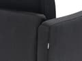 Miniatyrbillede 9 af 11: Hjørnesofa Sort Polyester 2 Personers Sofa med Chaiselong Moderne Stue Indretning L Formet Lille Sofahjørne Venstrevendt