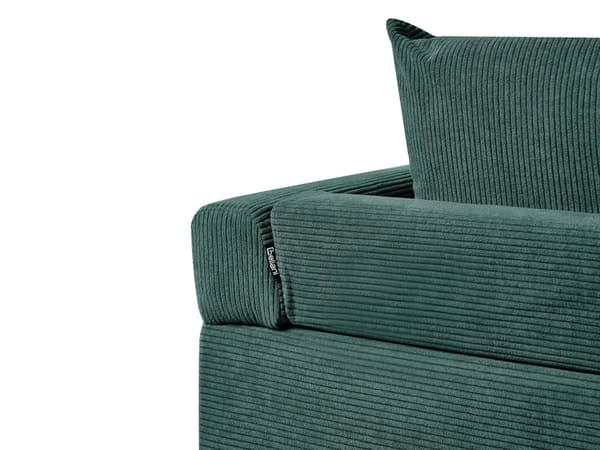 Hjørnesofa Grøn Fløjl 4 Personers Sofa med Chaiselong Moderne Stue Indretning L Formet Venstrevendt