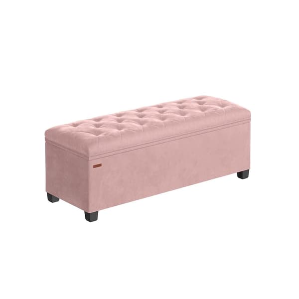 Rootz Storage Ottomaanien jakkara - Velvet-jakkara - MDF-jakkara - Tilaa säästävä - 40cm x 110cm x 40cm