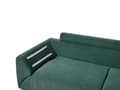Miniatyrbilde 9 av 11: Hjørnesofa Grønn Kordfløyel Stoffputer Metall Svart Ben Retro Design Pute Ryggstøtte