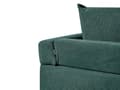 Miniatyrbilde 10 av 11: Hjørnesofa Grønn Kordfløyel Stoffputer Metall Svart Ben Retro Design Pute Ryggstøtte
