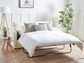 Miniatyrbilde 4 av 11: Sovesofa Lys Beige Boucle Stoff Polstret Sovesofa Funksjon Moderne Design til Stue