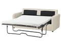 Miniatyrbilde 7 av 11: Sovesofa Lys Beige Boucle Stoff Polstret Sovesofa Funksjon Moderne Design til Stue