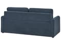 Miniatyrbilde 7 av 11: Sovesofa Marineblå Polyester Stoff Polstret Sovesofa Funksjon Moderne Design til Stue