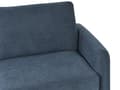 Miniatyrbilde 11 av 11: Sovesofa Marineblå Polyester Stoff Polstret Sovesofa Funksjon Moderne Design til Stue