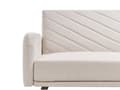 Miniatyrbild 8 av 11: Bäddsoffa 3-sits Konstlinne Ljusbeige Konvertibel Träben Modern Vardagsrum Linne