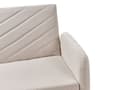 Miniatyrbild 9 av 11: Bäddsoffa 3-sits Konstlinne Ljusbeige Konvertibel Träben Modern Vardagsrum Linne