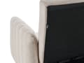 Miniatyrbild 10 av 11: Bäddsoffa 3-sits Konstlinne Ljusbeige Konvertibel Träben Modern Vardagsrum Linne