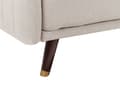 Miniatyrbild 11 av 11: Bäddsoffa 3-sits Konstlinne Ljusbeige Konvertibel Träben Modern Vardagsrum Linne