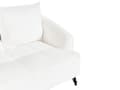 Miniatyrbild 8 av 11: Soffa Vit Boucléklädsel Träram Vardagsrum 2 Sittplatser Stoppad