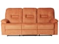 Miniatyrbild 7 av 11: Reclinersoffa Orange 3-sits Manuellt Justerbar Rygg och Fotstöd Vardagsrumsmöbler Soffa