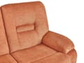 Miniatyrbild 11 av 11: Reclinersoffa Orange 3-sits Manuellt Justerbar Rygg och Fotstöd Vardagsrumsmöbler Soffa