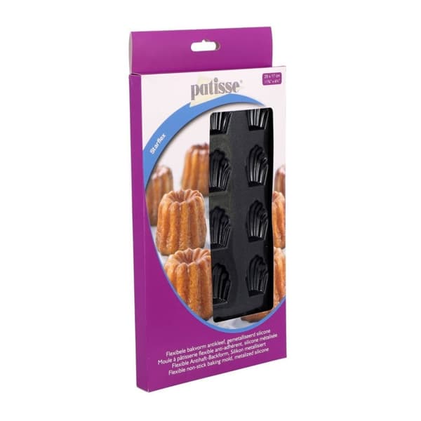 Patisse Mini Madeleine Form 15 Sektioner 29x17 cm Svart/Silikon