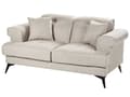 Miniatyrbilde 7 av 11: 2-seters Sofa Taupe Stoff med Justerbare Nakkestøtter Moderne Stuemøbler