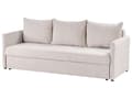 Miniatyrbilde 5 av 11: Sovesofa Beige Stoff 3 Seter Polstring Puter Moderne Design til Stue
