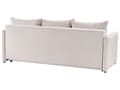 Miniatyrbilde 7 av 11: Sovesofa Beige Stoff 3 Seter Polstring Puter Moderne Design til Stue