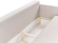 Miniatyrbilde 11 av 11: Sovesofa Beige Stoff 3 Seter Polstring Puter Moderne Design til Stue